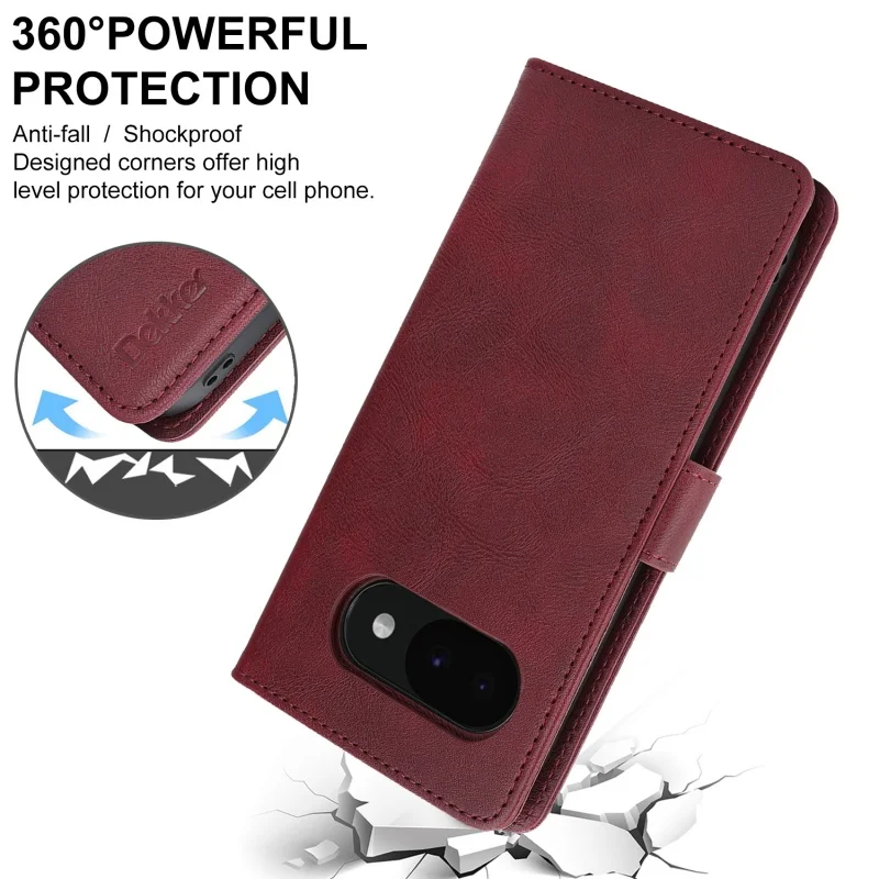 Versatile Detachable Leather Wallet Phone Case with Card Holder and Buckle