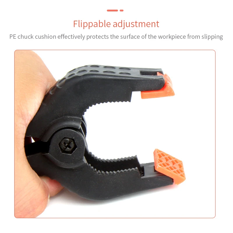 Woodworking Clamps Plastic Clamps Plastic background clip nylon woodworking fixed spring clip 2 inches 3 inches 4 6 A-type hardware tools