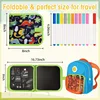 Erasable Doodle Book Reusable Magic Blackboard with Pens Painting for Kid Montessori Educational Toy DIY Travel Coloring Kit 5
