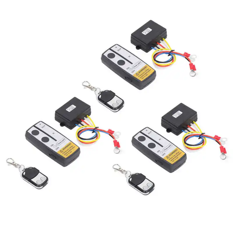 3 Pcs Universal Wireless Winch Remote Control Electric Winch Controller