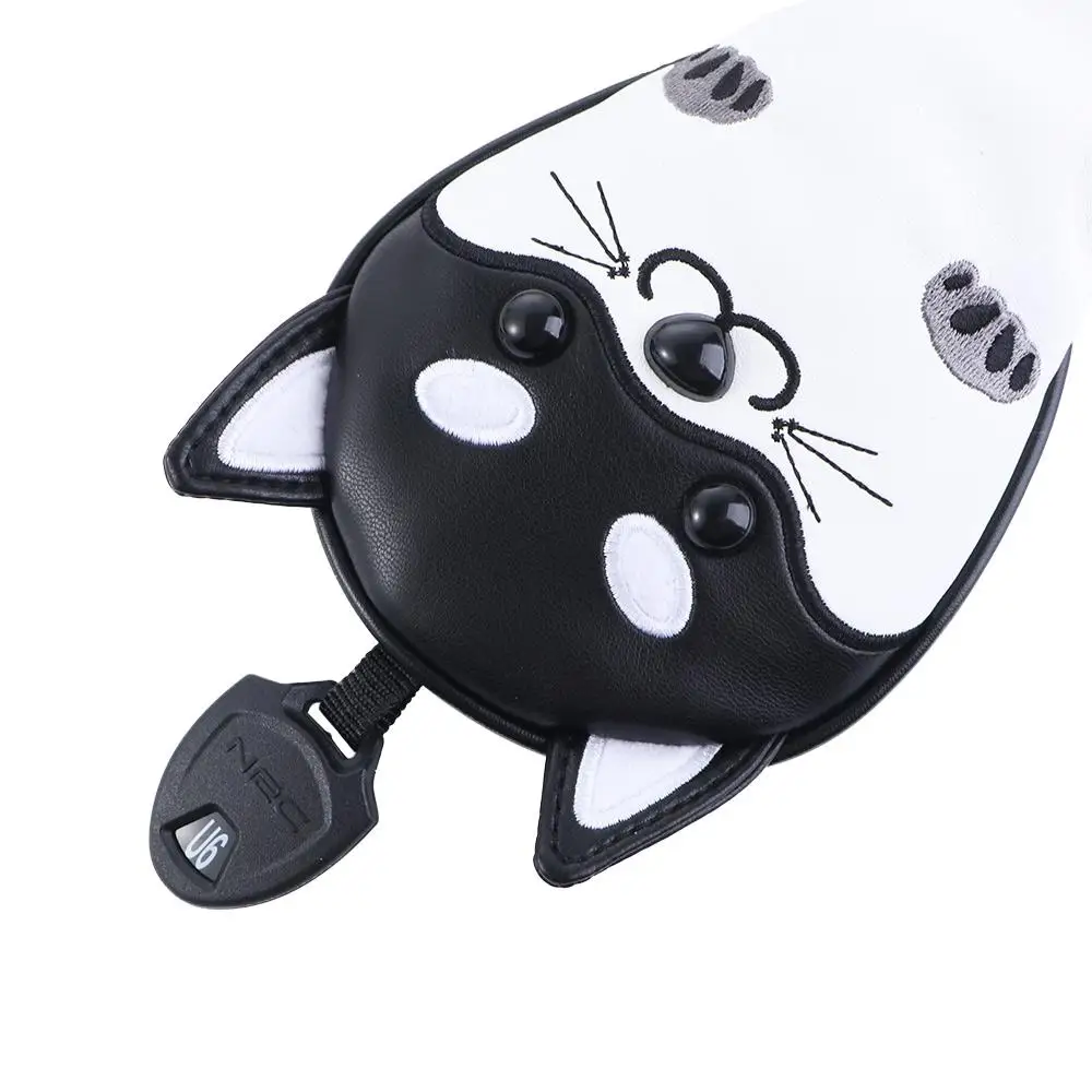 PU Leather Protector Dog Cartoon Animal Wood Headcover Golf Club Headcovers Golf Club Headcover Golf Wood Head Covers