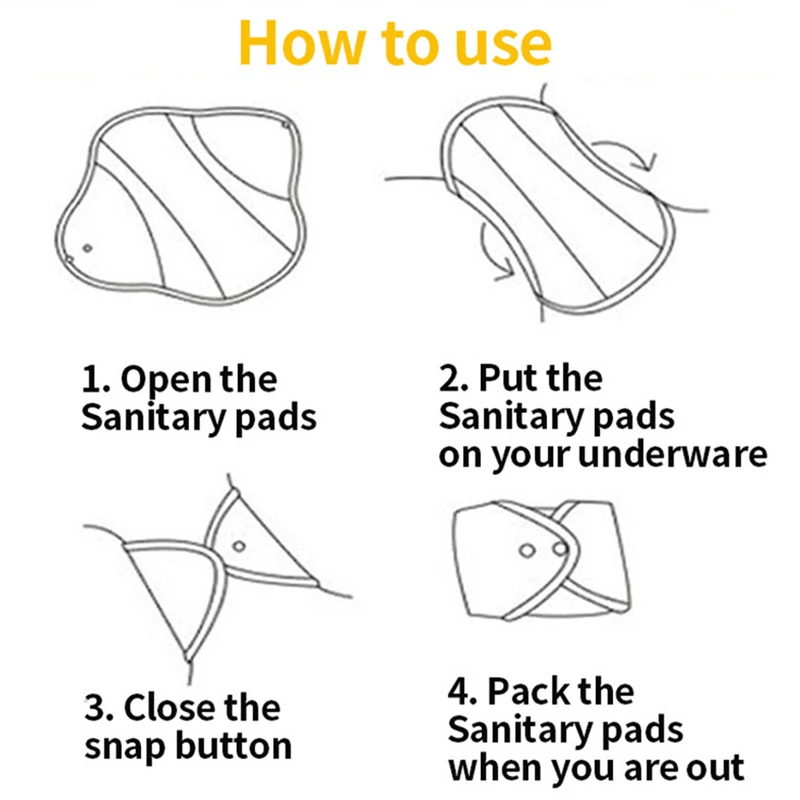 AIO 18*20cm Mom Reusable Full Cotton Postpartum Nursing Pad Monthly Absorbent Hygiene Napkin Washable Lady Menstrual Gaskets