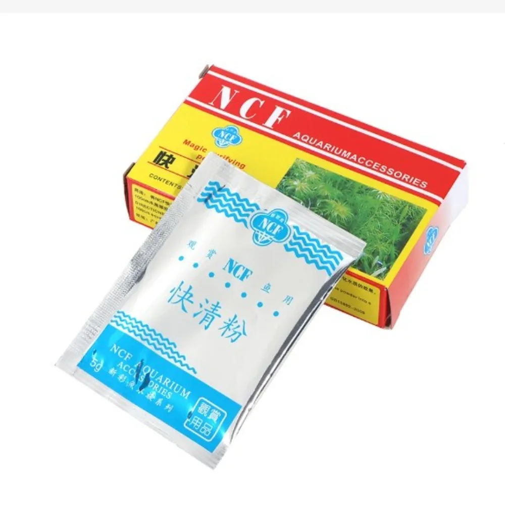 Aquarium Water Purifier 5Pack/Box Aquarium Water Magic Purifying Powder Eco-aquarium Fast Water Cleaning Fish Tank Purifier Aquarium Accessories