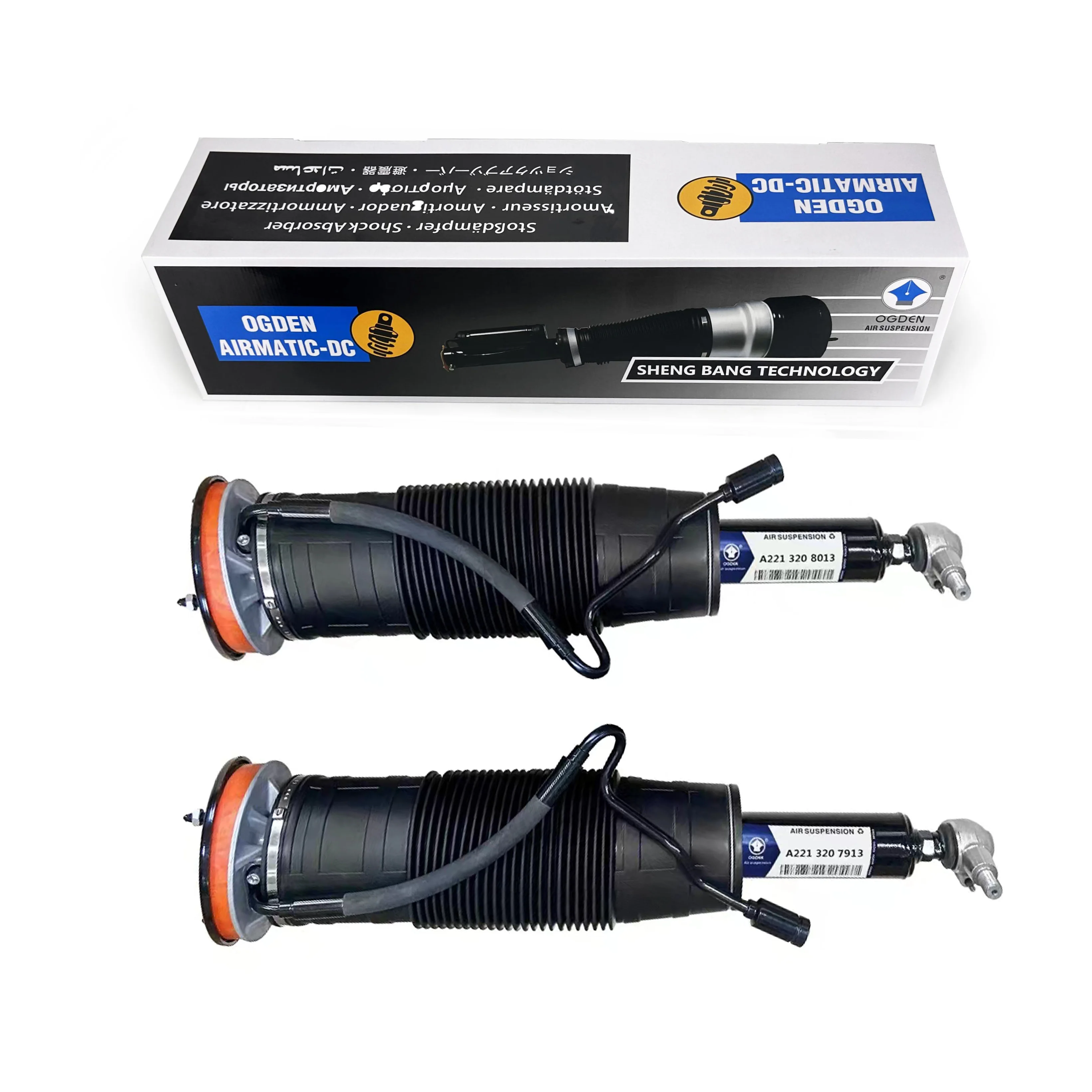 Ogden 2 Pz Idraulico Abc Anteriore Per Mercedes-Benz Cl/S Classe W221 W216 Con Controllo Del Corpo Attivo 2213208013 2213207813 2213206213