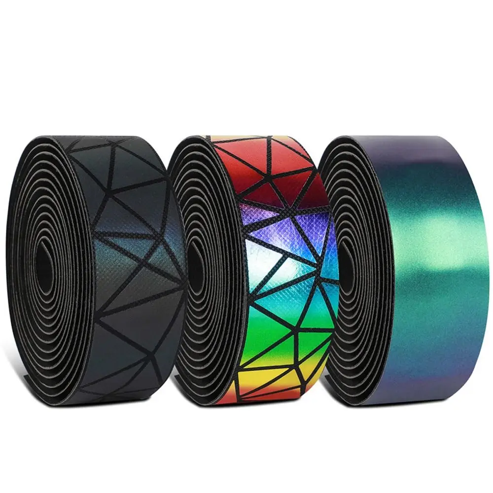 

С заглушками для шоссейного велосипеда, ремень для руля велосипеда, лента для руля велосипеда, лента для руля, светоотражающая зеркальная лента для руля велосипеда