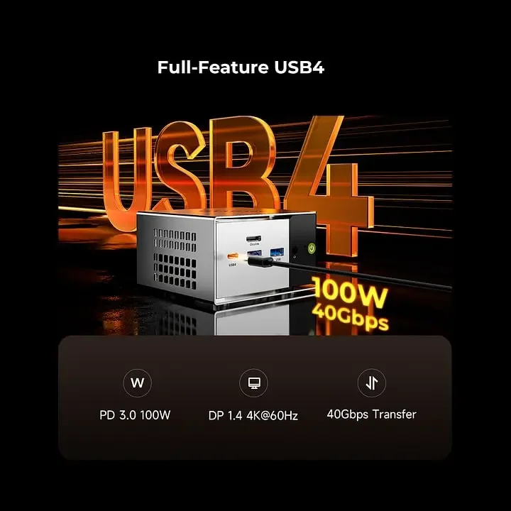 GMKtec M8 Mini PC AMD Ryzen 5 PRO 6650H LPDDR5 6400MT/s 16GB 512GB