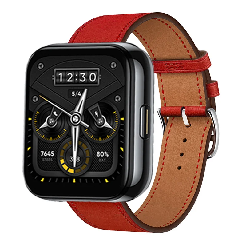 Premium Leather Strap for Smartwatch - Elegant Replacement Wristband Bracelet
