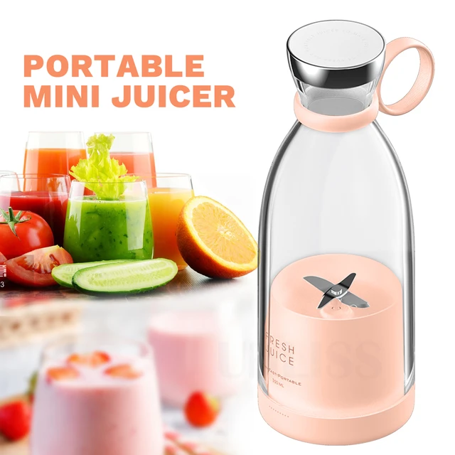 Fresh Juice Portable Blender Smoothie Household Small Electric Fresh Juice  Cup Accompanying Cup Automatic Mini Blender Mixer - AliExpress