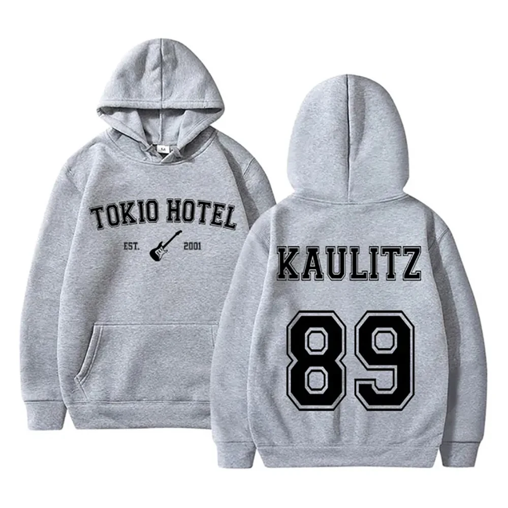 Tokio Hotel Hoodies Rock Band Rapper Kaulitz 89 Print Sweatshirts Men Women Hip Hop Streetwear Hoodie Oversized Y2K Clothes