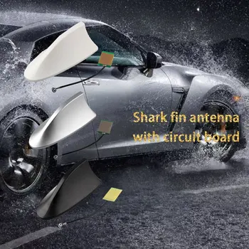 Universal Car Shark Antenna Auto Exterior Roof Shark Fin Antenna Signal Protective Aerial Car Styling car accessories