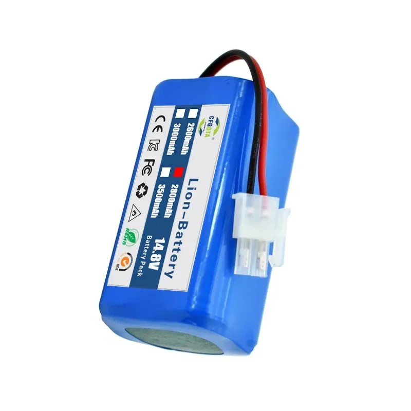14.8V 3500mAh Lithium Battery For ILIFE A4 A4s V7 A6 V7s Plus Robot Vacuum Cleaner ILife 4S1P real Capacity vacuum cleaner battery