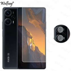 Premium Tempered Glass Camera Lens and Screen Protector for Poco M4 Pro 4G (1 Glass and 1 Len)