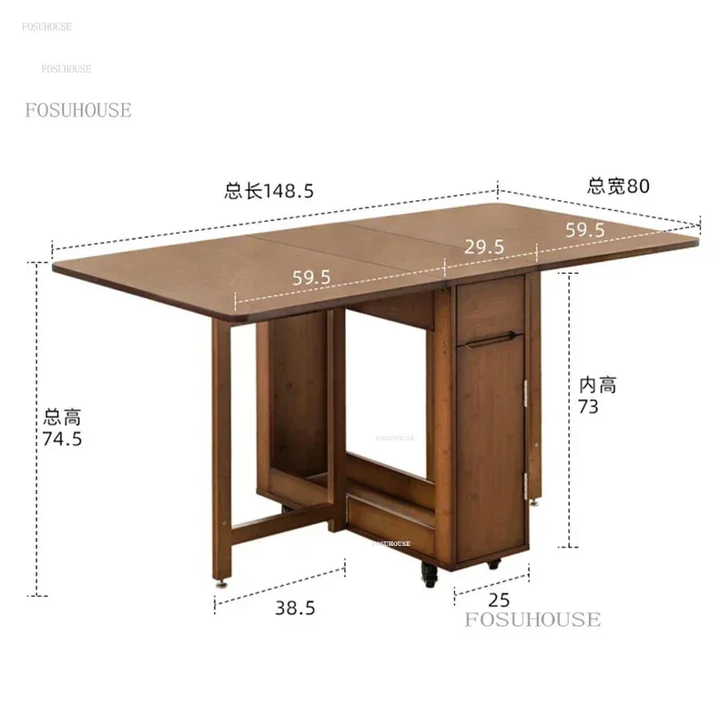 Folding Wood Dining Tables Detachable Rectangular Dining Table Small Apartment Wall Table Home Kitchen n
