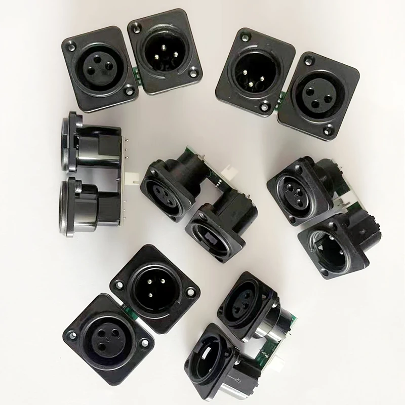 

10 шт. XLR 3-ядерная Женская и мужская фотопанель, запасные части, 3-контактный dmx сигнал, dj dmx, фотосессия, освещение, барочный клуб, сценическое шоу