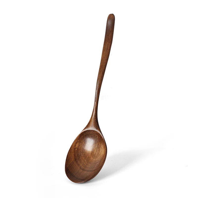 Kitchen Utensils Wooden Spoon Eco-friendly Tableware Gift Natural Easy To Clean Oval Spoon Eating Stirring wooden spoon,wooden cooking spoon