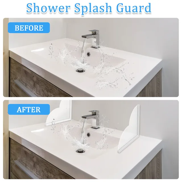 2 Paraspruzzi Per Vasca Doccia - Pannelli Acrilici Trasparenti Con Nastro Adesivo - Foto 11