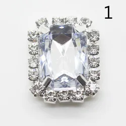 Elegant Rhinestone Embellishment Caps - Pack of 10 (No.1 White)