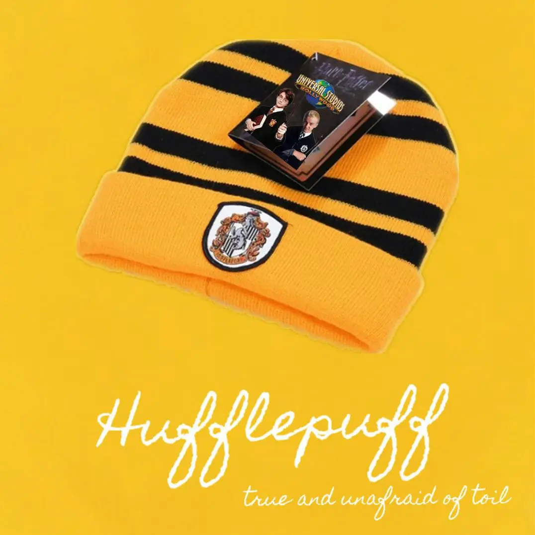 Slytherin Fall Winter Gloves Scarf Cold Warm Porter Gryffindor Children's Knit Cap Ravenclaw House Badge Hermione Christmas Gift