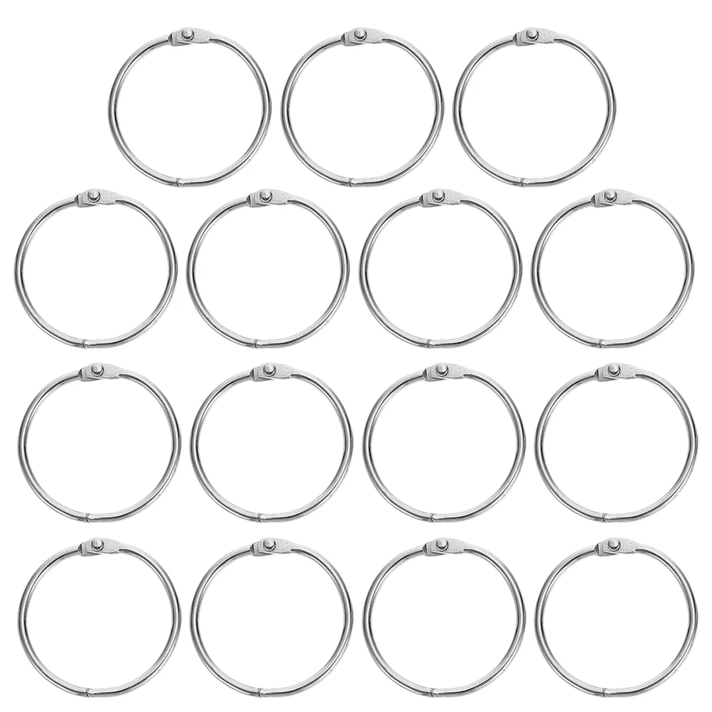 

Metal Binder Book Rings Loose Leaf Book Hoops Index Cards Album Binding Clip Hole Punch Calendar Circles Office Supplies