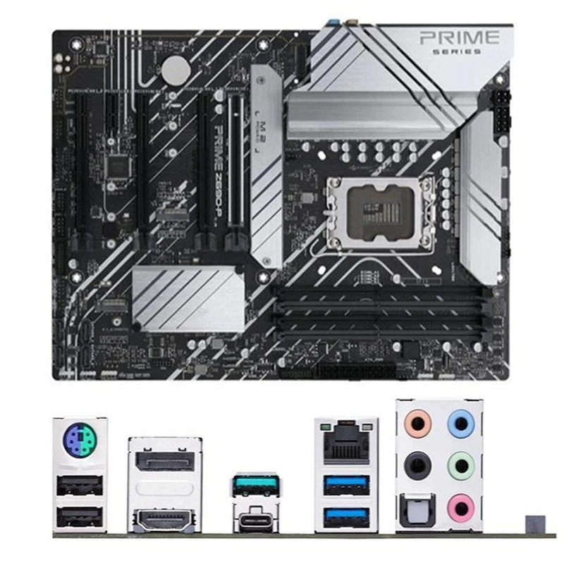 Scheda Madre Intel Z690 Prime Z690-P Usata Originale Lga1700 Lga 1700 Ddr5 128Gb M.2 Nvme Usb3.0 Scheda Madre Desktop Sata3