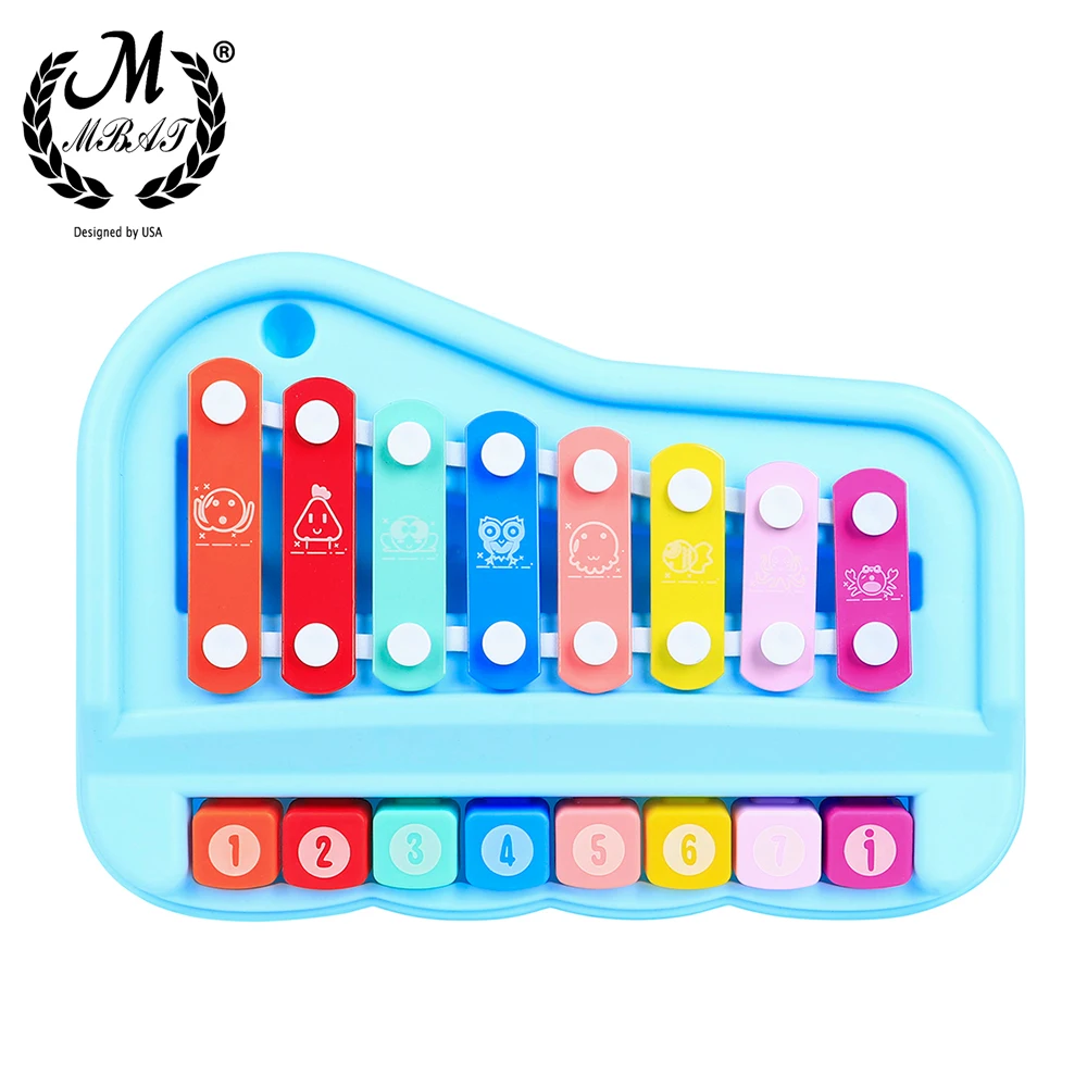 M MBAT Orff Instruments Wooden Environmental Octave Xylophone Hand Knocking On The Piano Percussion Instruments Children's Toys