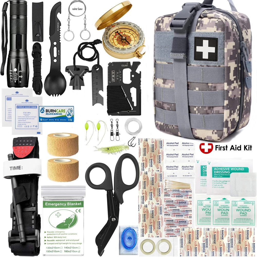 Survival First Aid Kit Professional Emergency Kits Survival Gear