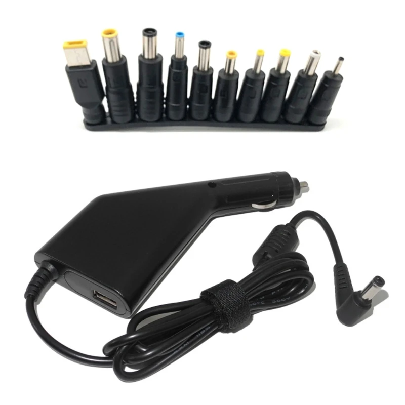 

Universal 19V 4.74A 45W 65W 90W Car Charger for Laptop Notebook Computer 5V 2.1A USB Port Phone Charge Adapter DropShipping