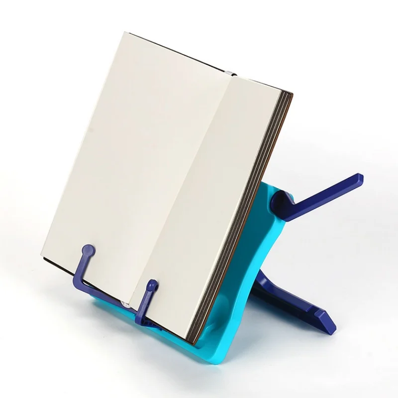 Compact Folding Cookbook and Tablet Stand with Adjustable Reading Angle