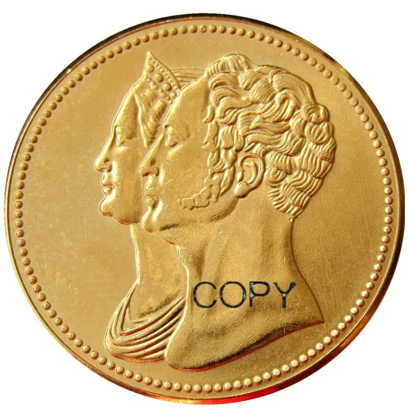 

Копировальные монеты с золотым покрытием, 10 рублей, Россия, 1836