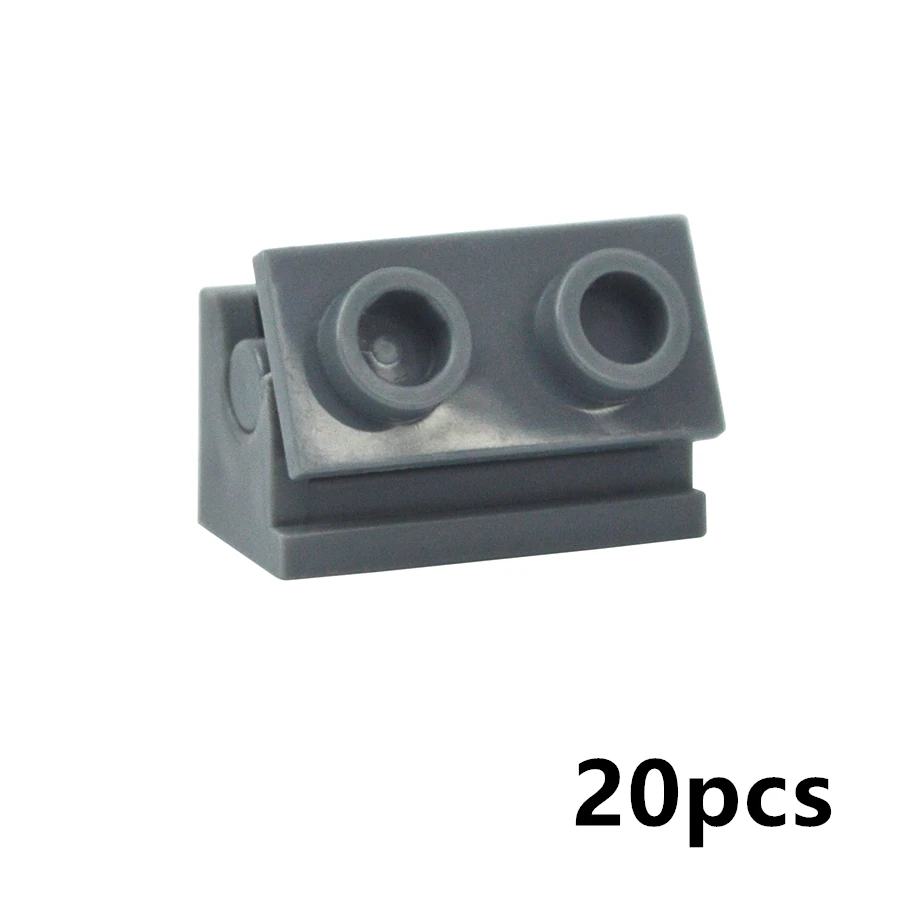 20PCS MOC 조립 입자 3937 3938 힌지 벽돌 1x2 상단 얇은 흔들 플레이트 빌딩 블록 부품 DIY 교육 어린이 장난감