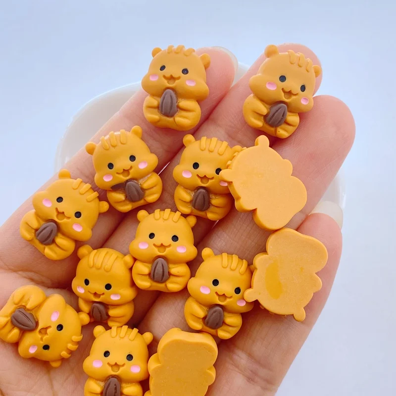 20Pcs New Cute Mini Squirrels And Nut Fruits Series Flat Back Resin Scrapbooking DIY Jewelry Craft Decoration Accessories