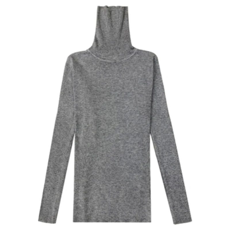 JMPRS Turtleneck Women Sweater Fall Long Sleeve Female Basic Knitted Jumper High Elastic Simple Solid Color Tops Dropshipping cropped cardigan Sweaters