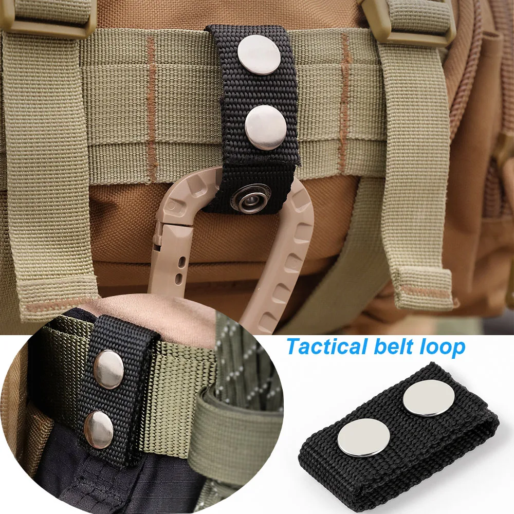 Tactical belt loop duty equipment pendant belt buckle fixed buckle convenient four-in-one buckle lock