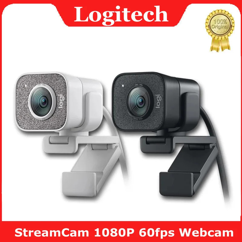 

Logitech Full HD 1080P Webcam USB StreamCam 60fps Streaming Web Camera Buillt in Microphone Web Cam 100% Original