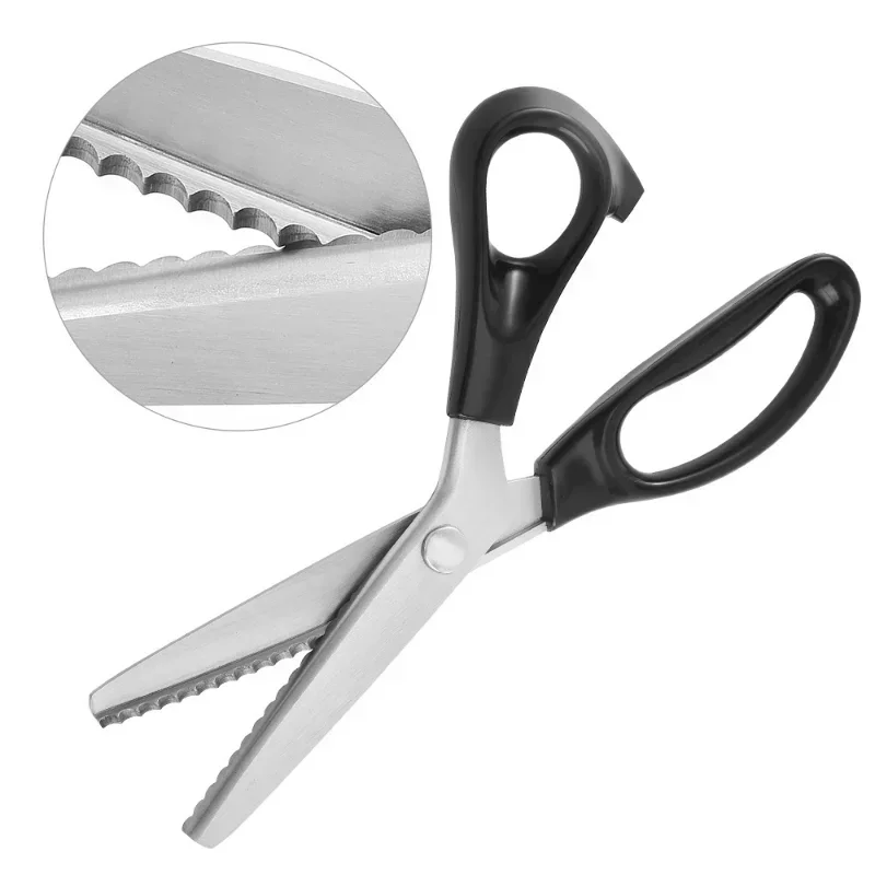 Fabric Cutter Stainless Steel Pinking Shears Grip Handled Professional Crafts Dressmaking Zig Zag Cut Sewing Scissors sewing scissors craft scissors sewing supplies