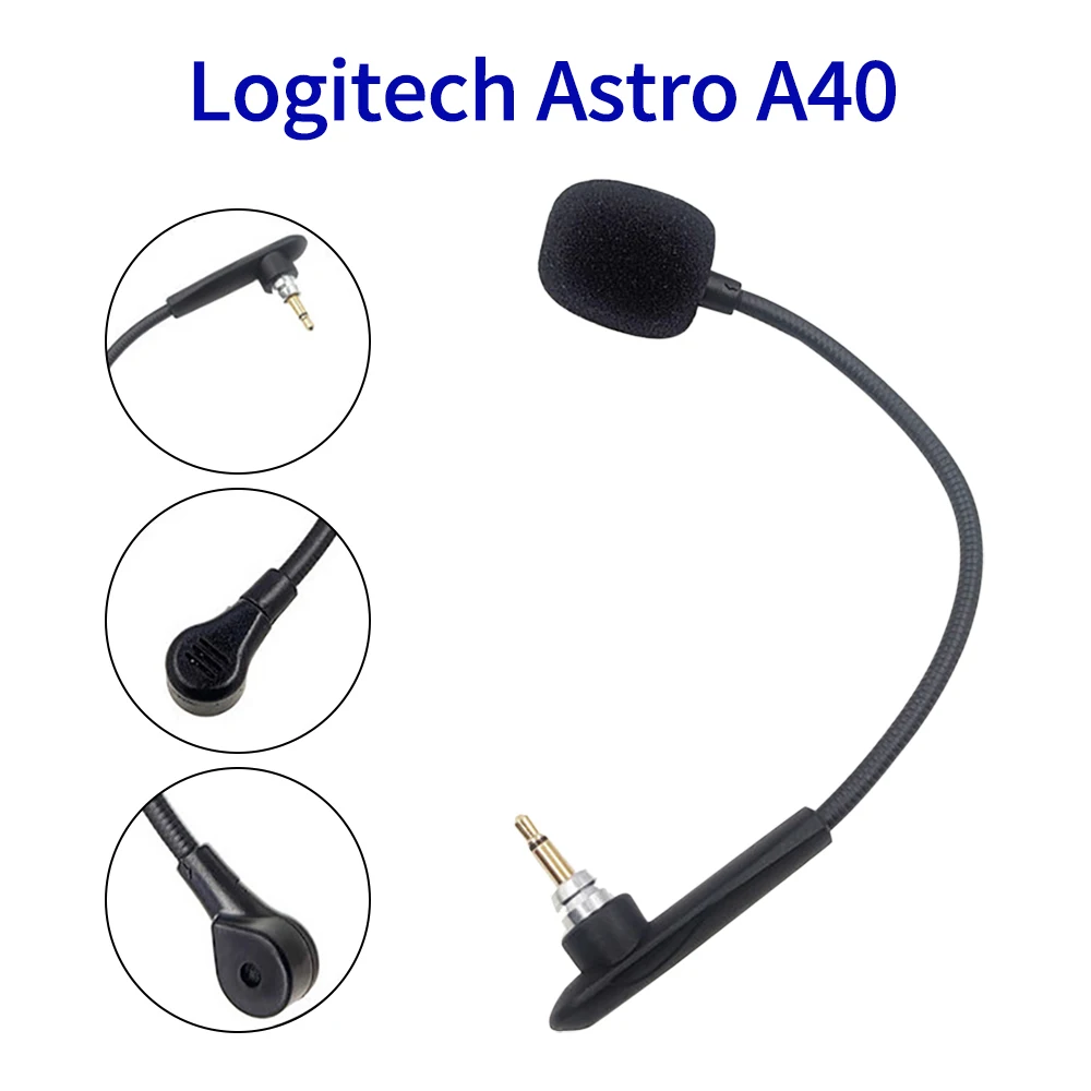 OFC Replacement Aux 3.5mm Game Mic Detachable Microphone Boom for Logitech Astro A40 A 40 TR Gaming Headsets Headphones