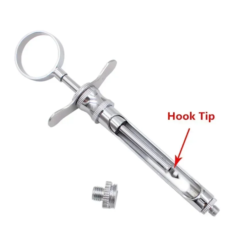 

Dental Stainless Steel Syringe Dentistry Surgical Instrument Dentist Aspirating Syringe Dental Lab Equipment Hook/Sharp Tip