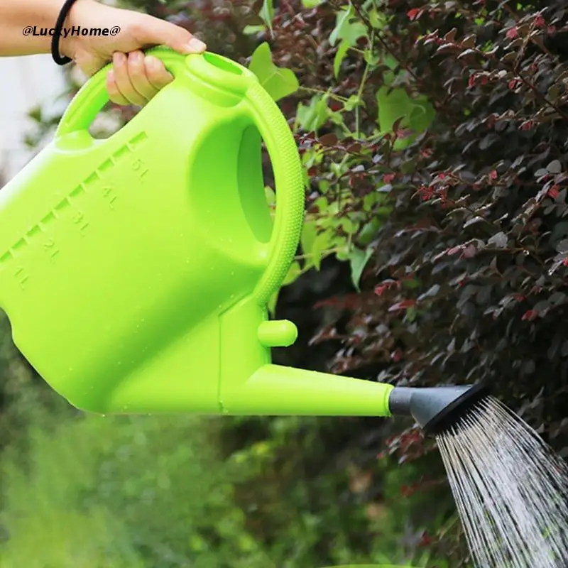 

Large Capacity 5L Watering Can Long Spout Portable Manual Irrigation Small Spray Bottle Thickening Plant Watering Pot