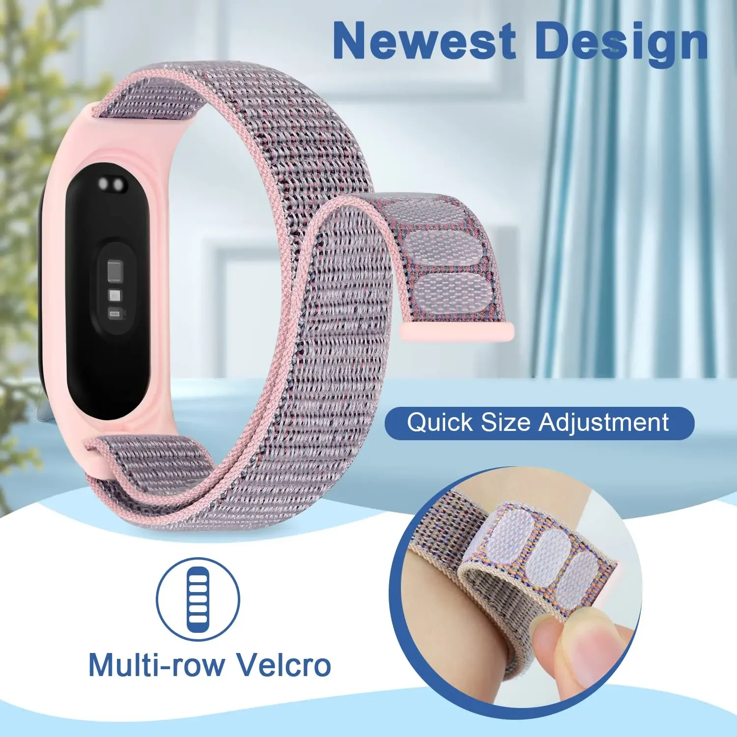 Nylon Sport Bracelet Set - Adjustable Wristband Replacement Straps in Assorted Colors