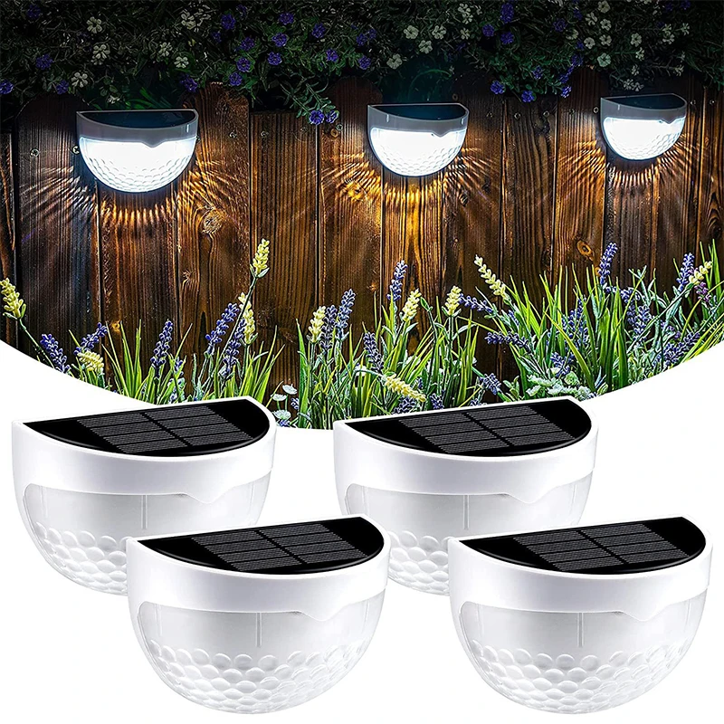 Solar Light Porch Lamp Fence Garden Semi-circular Outdoor Lighting Waterproof Courtyard Garden Wall Light lampara exterior pared