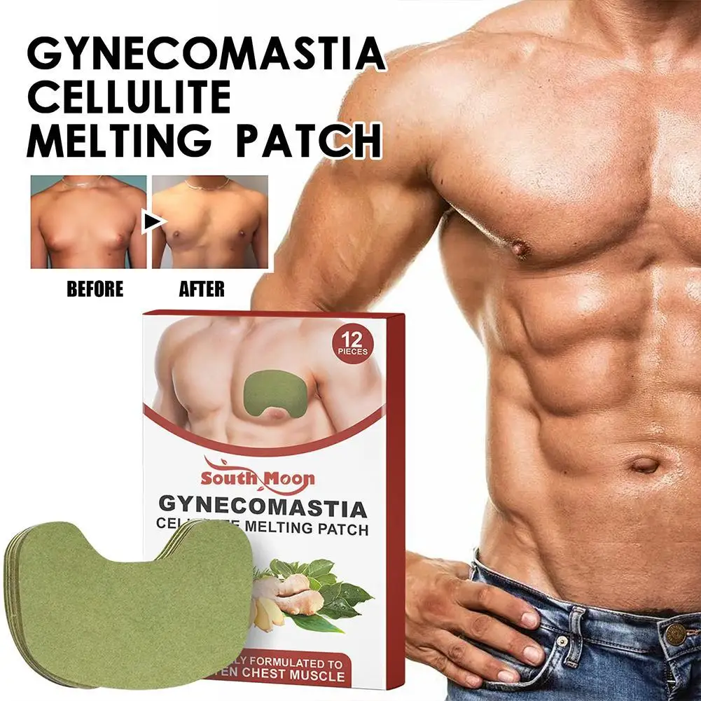 

12pcs Men Breast Development Cellulite Reduction Patch Natural Fat Burning Patch Firming For Anti Cellulite Breast Reduction