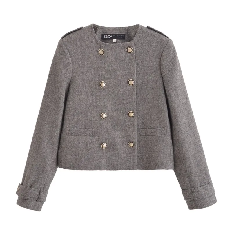 Double-breasted fashion jacket | Medium fashion coat | Casual fashion jacket