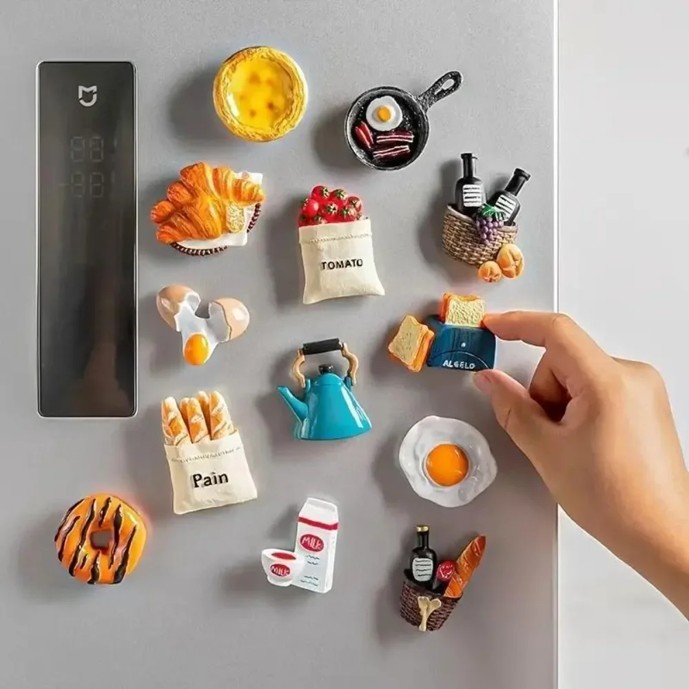 🧲 Imanes De Nevera Temáticos De Comida | Pack De 10 Piezas | Decoración Divertida Para El Hogar