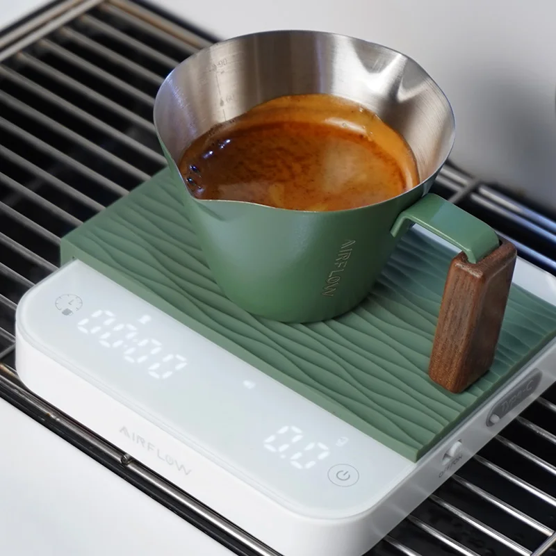 AIRFLOW 고정밀 스마트 전자 커피 체중계 주방 체중계 측정 도구 및 저울 에스프레소 홈 바리스타 도구, 2kg/0.1g