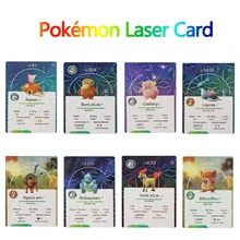 

Pokemon Cards Laser English Version Pokemon Cartas Anime Game Card Pokémon Kaarten Collection Anime Flash Card Kid Toys