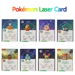Cartes Pokemon Laser Version anglaise, cartes de jeu Pokemon Collection Kaarten, cartes Flash Anime, jouets pour enfants 
