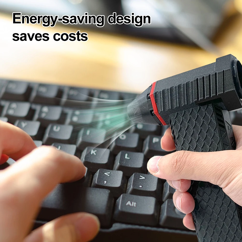 고속 덕트 선풍기 브러시리스 모터 미니 터보 제트 선풍기, 110000RPM, 45 M/S 먼지 송풍기, USB 케이블, 컴퓨터 키보드 클리너
