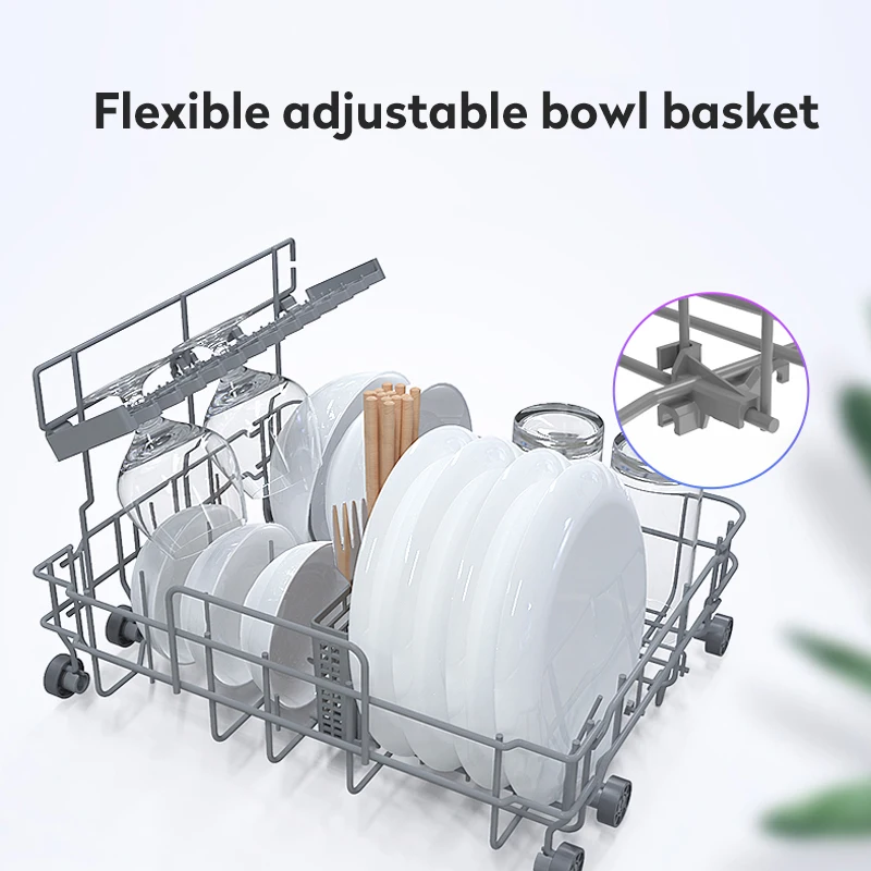 Mini portable table automatic dishwasher Hotel independent home restaurant kitchen dishwasher 435x420x435mm 6