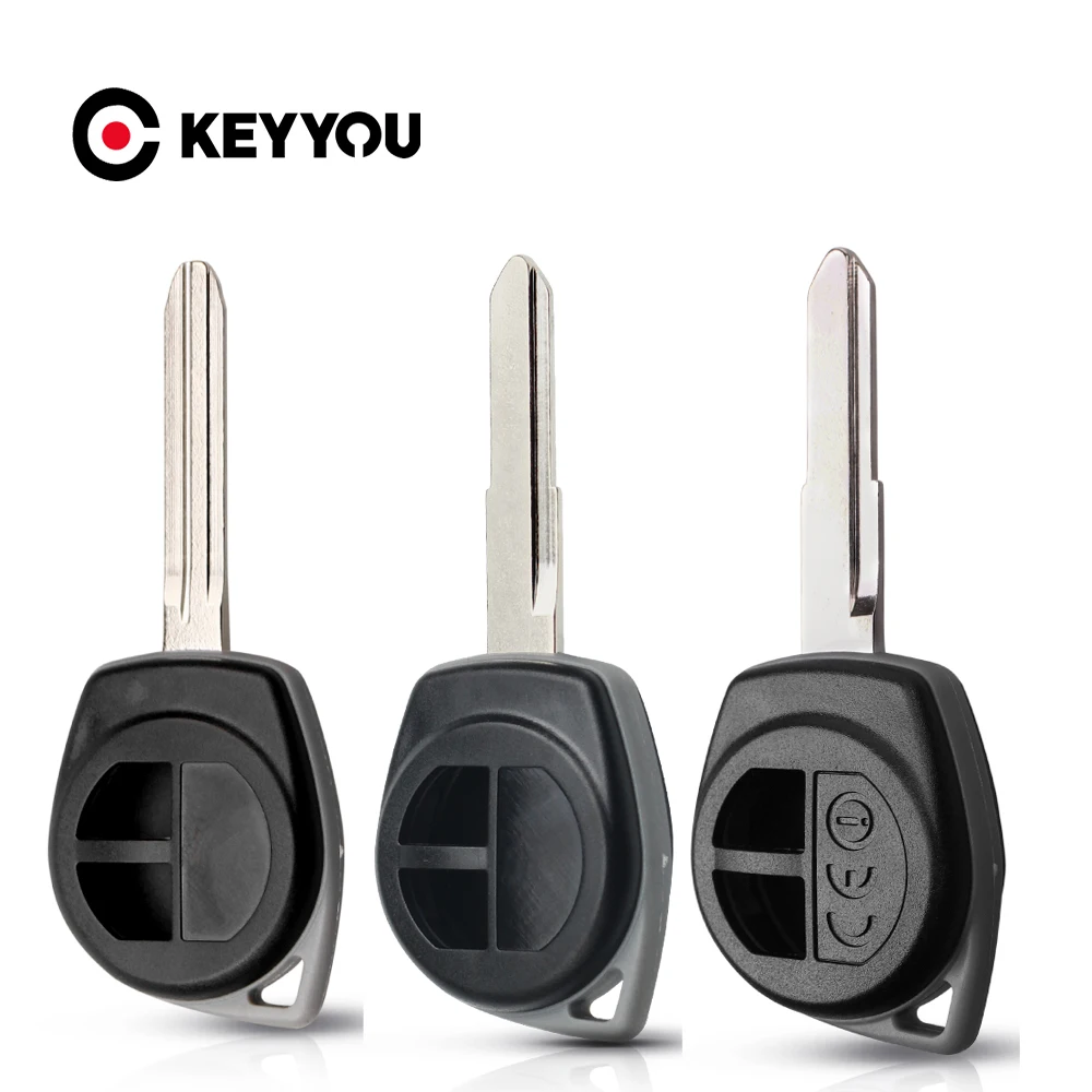 

KEYYOU 10PCS 2 Buttons Replacement Remote Car Key Shell For Suzuki Swift Alto SX4 Grand Vitara Key HU133R/TOY43/SZ11R Blade