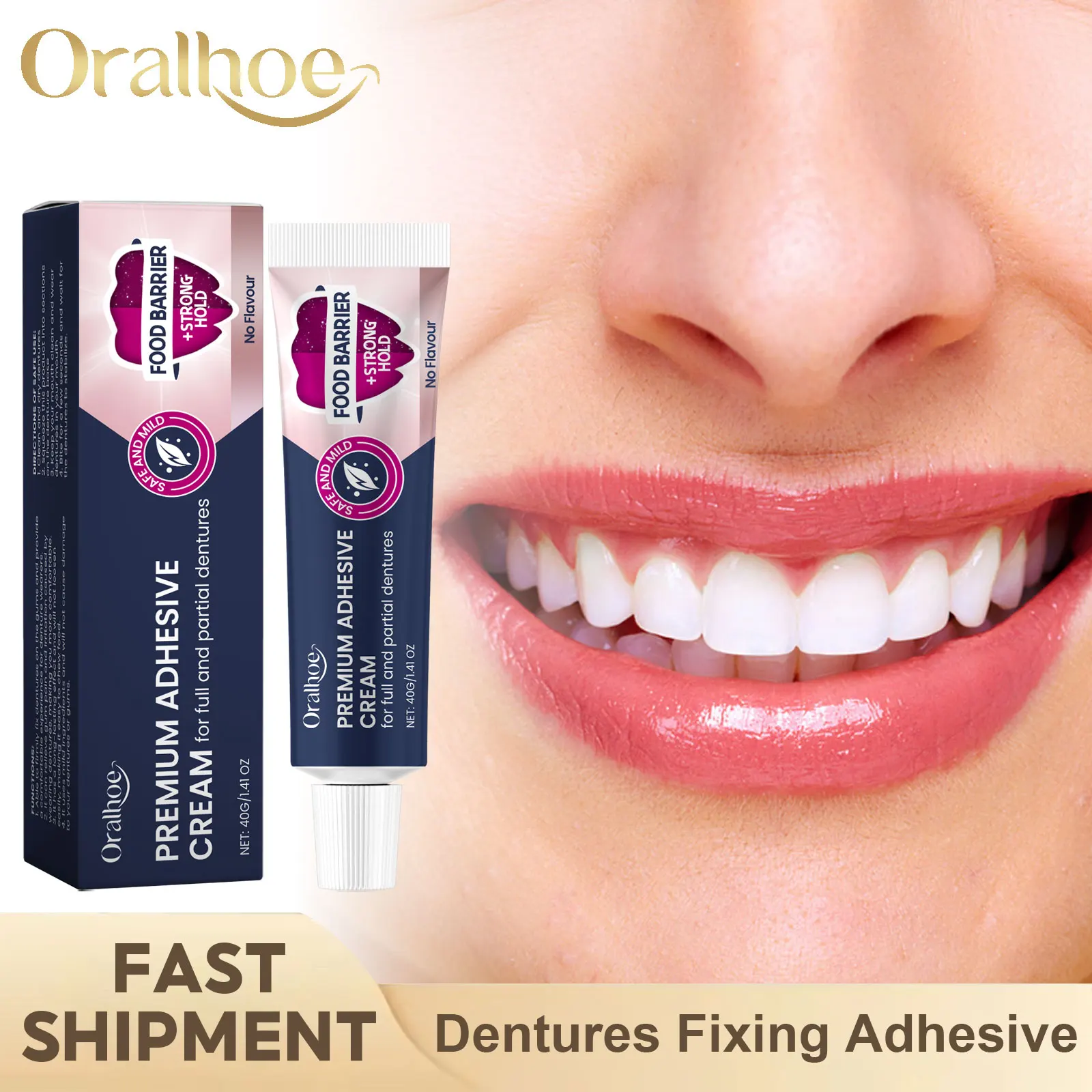 Thermoplastic Denture Fixing Adhesive Improve Tooth Comfort Prevent Denture Loosen Long-Lasting Fixative Falseteeth Solid Glue denture adhesive
